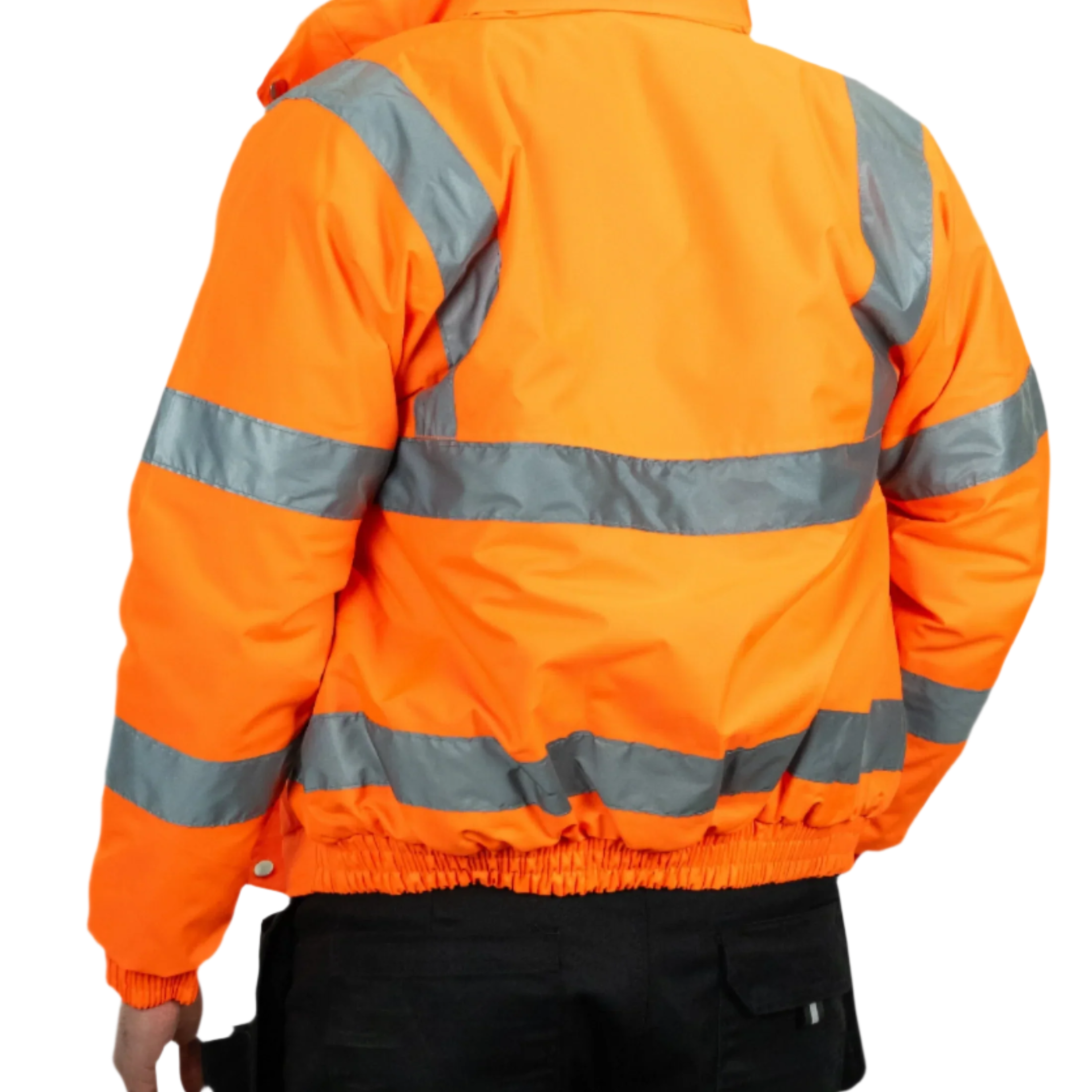 Hi-Vis Bomber Jacket (Orange).