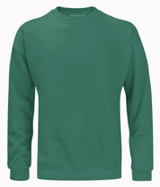 Classic green Crewneck minimal design with ribbed cuffs and waistband, built for comfort and clean utility by MAK Boots & Garments.