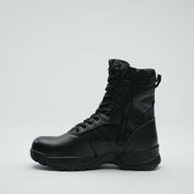 Protector 9" Side Zip - Black leather.