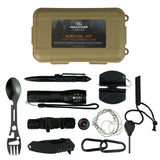 SURVIVAL KIT WITH WATERPROOF CASE