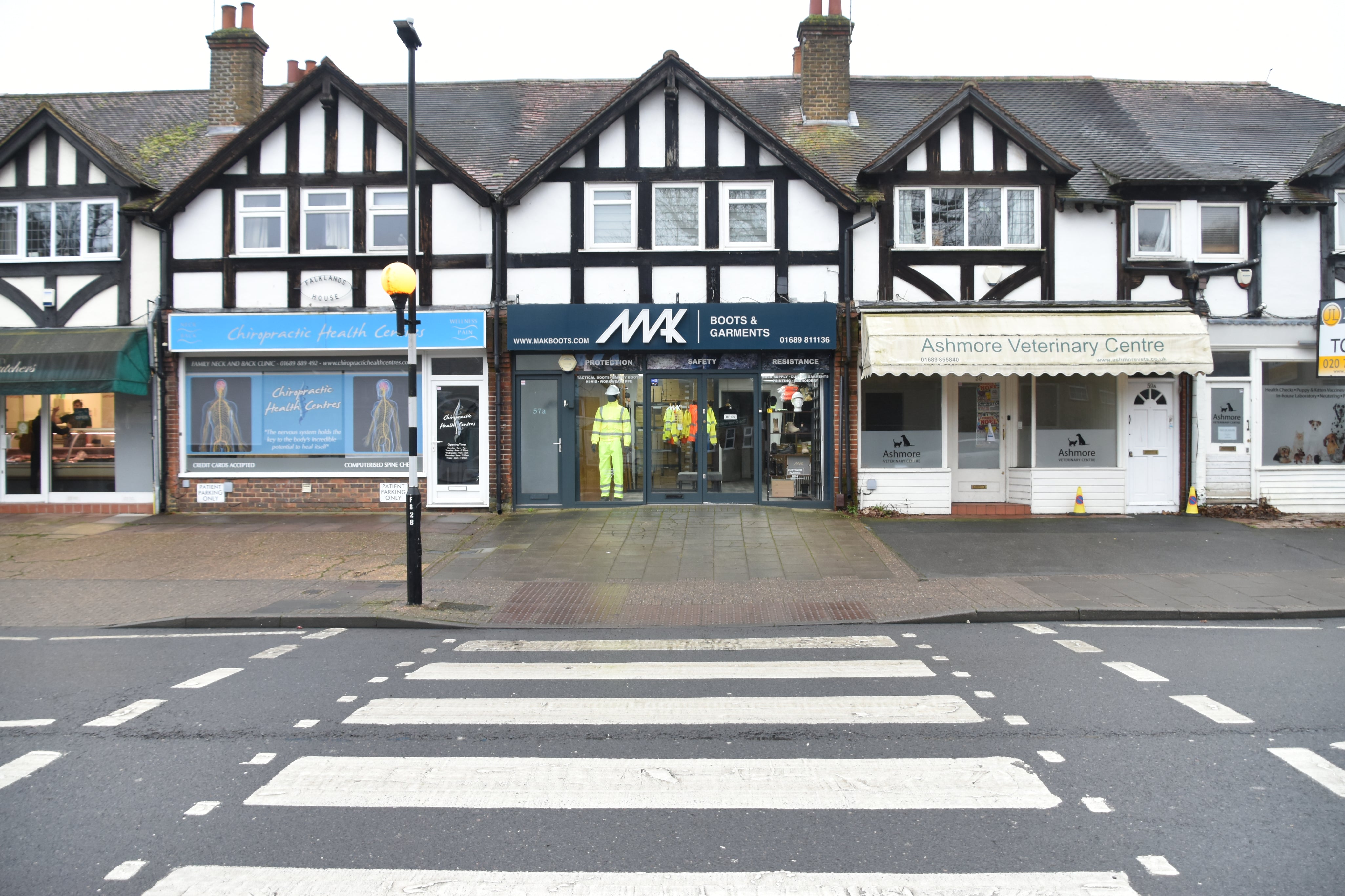MAK boots workwear shop in Orpington high street