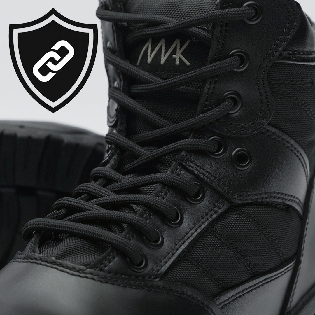 Protector 8 show casing durability of the combat boot