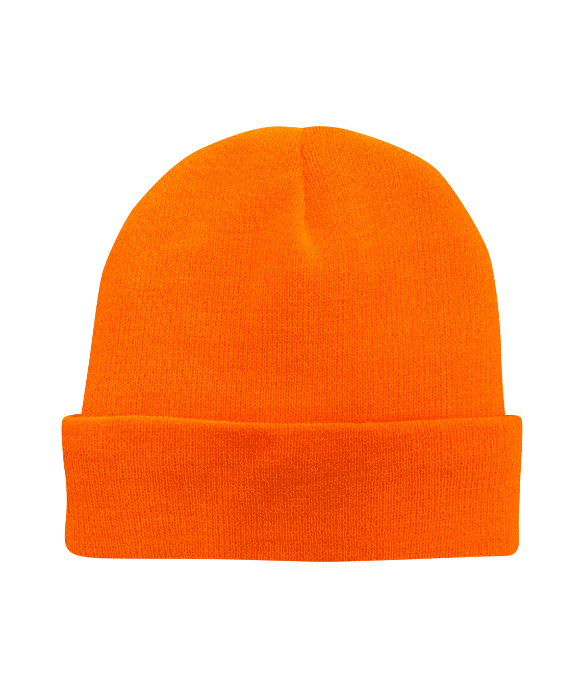 Fluorescent orange high-visibility beanie with a fold-over cuff, designed for warmth and enhanced visibility in low-light conditions.
by MAK Boots & Garments