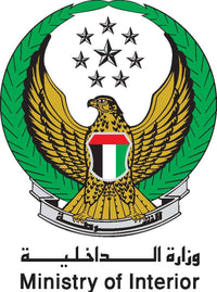Abu Dhabi ministry of interior logo badge