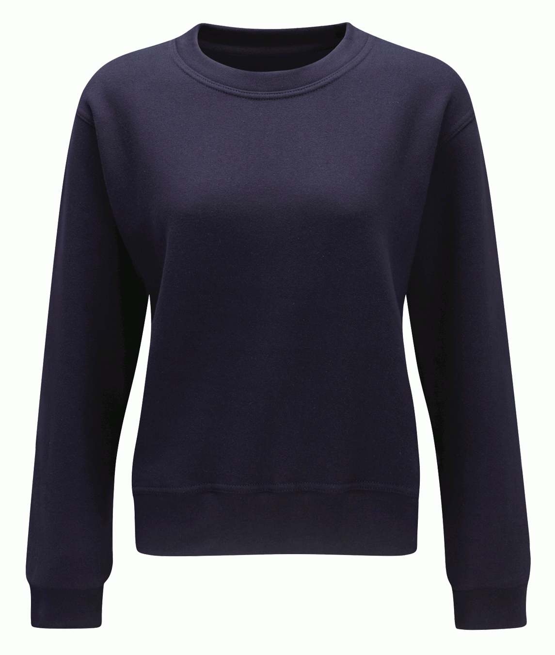 Women's Navy Crewneck tailored fit, clean silhouette, crafted for resilience and everyday wear by MAK Boots & Garments.